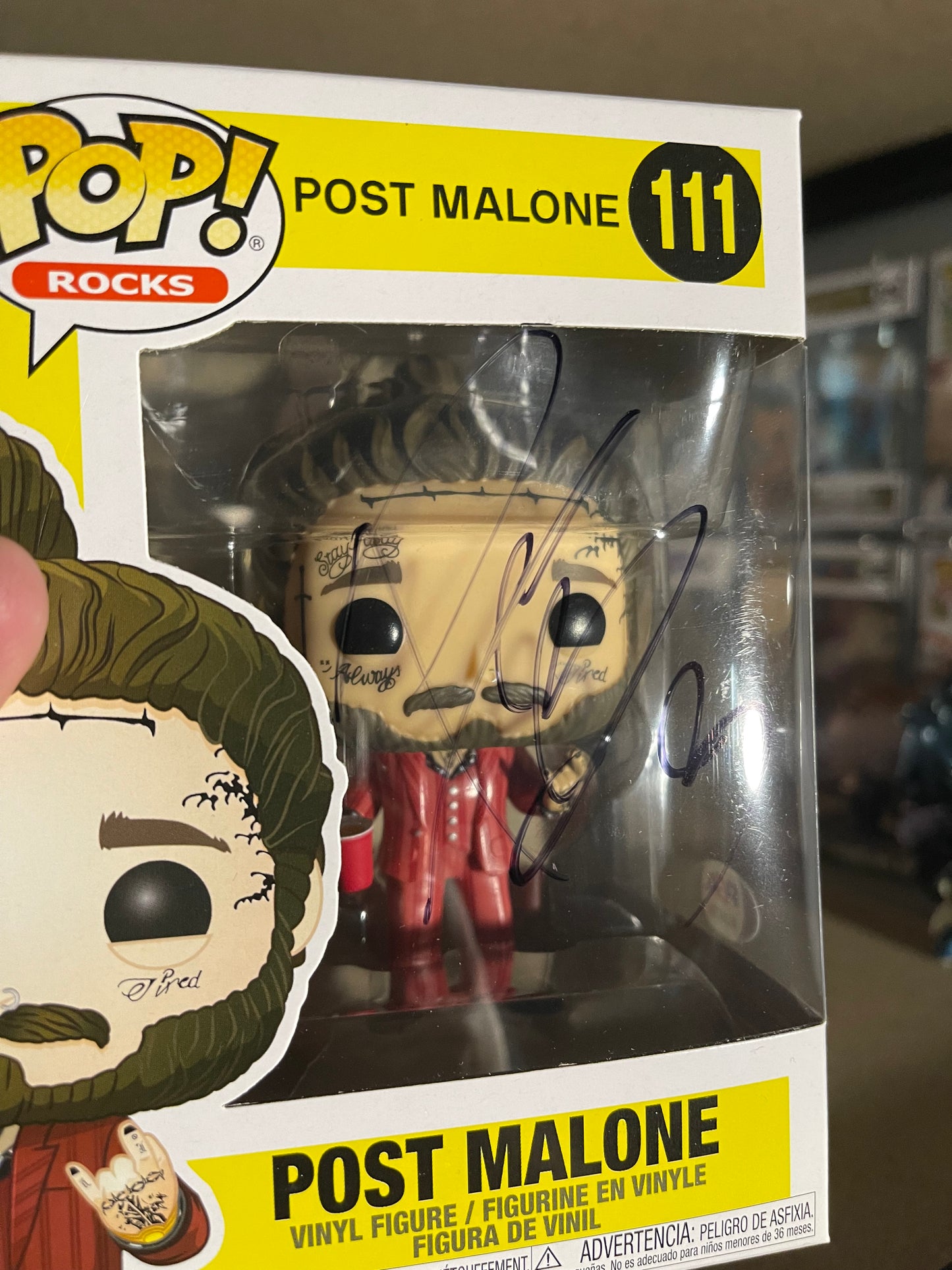 Post Malone Signed Funko Pop