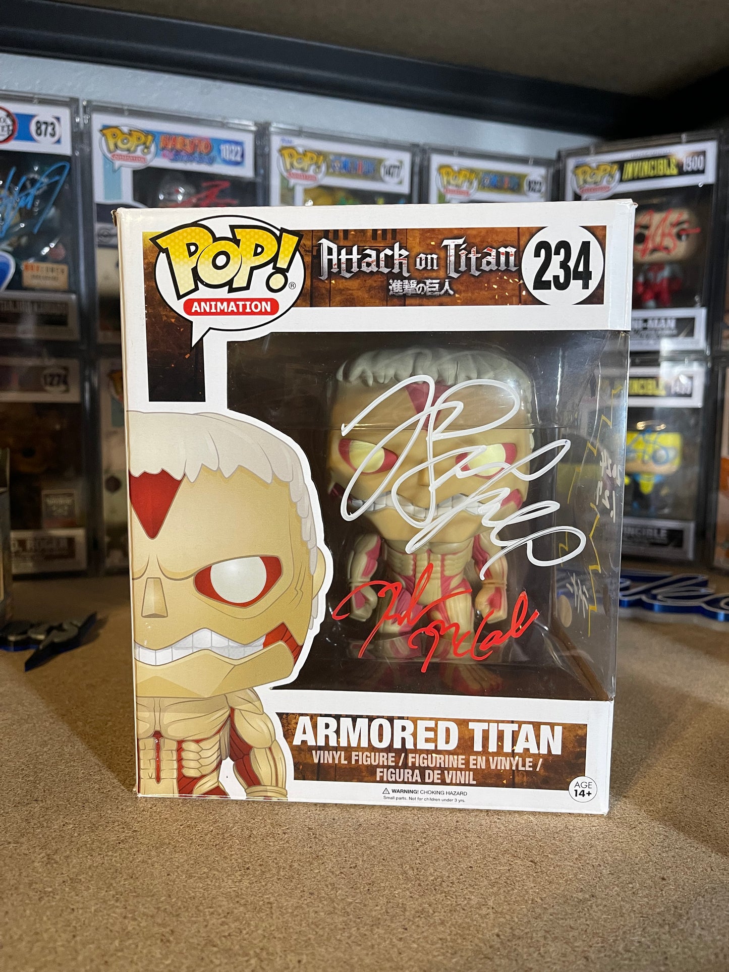 Armor Titan Double Signed JVA Signed Pop and American VA